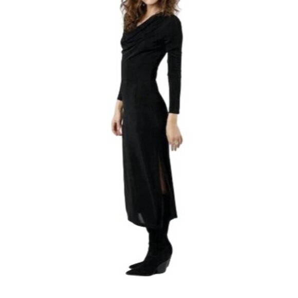 NWT Band Of The Free Large Long Black Maxi Cocktail Dress - Picture 6 of 16